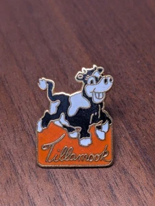 Prendedor de solapa publicidad/recuerdo con logotipo naranja mascota vaca Oregon queso Tillamook y queso naranja - Imagen 1 de 4