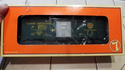 NIB LIONEL O GAUGE SEABOARD STEAM RAILSOUNDS BOXCAR 6-19886 - Image 1 of 3