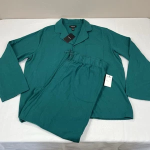 Pijama vintage Nordstrom mezcla algodón para hombre XL turquesa - Imagen 1 de 12