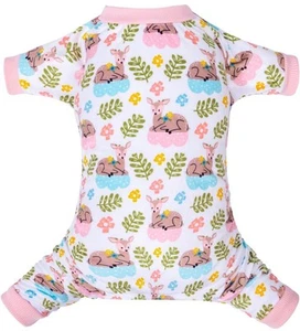 Small Dogs Outfit Soft Puppy Jumpsuit Pjs Dog Pajamas Pet Coat Cat Apparel Comfy - Picture 1 of 6
