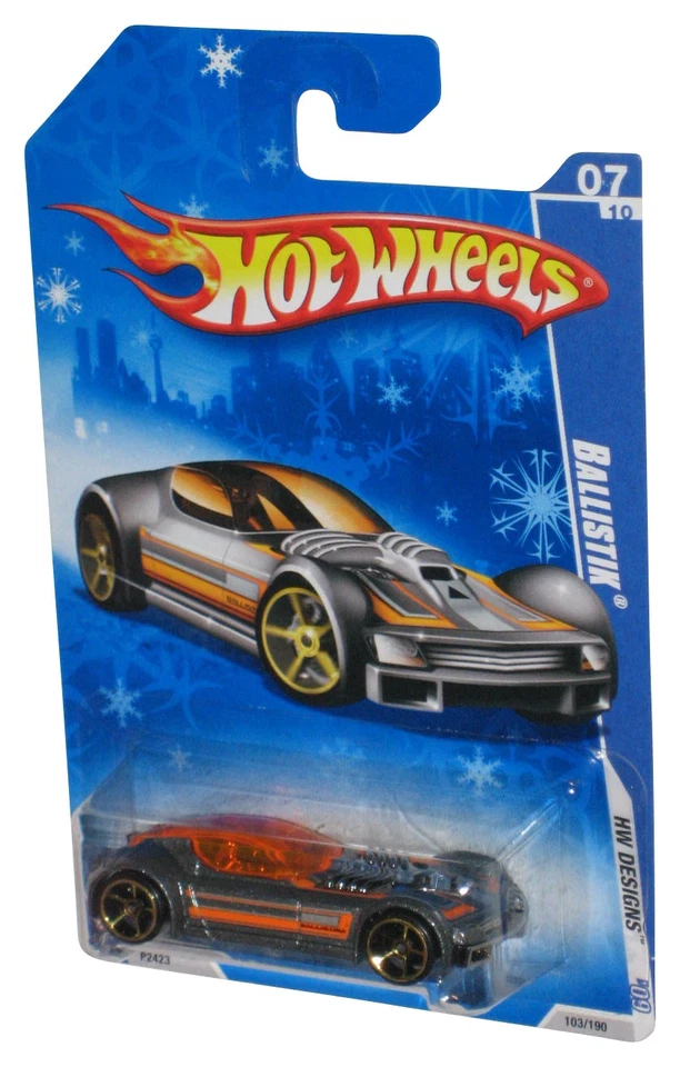 Coche de juguete fundido a presión gris balístico Hot Wheels HW Designs '09 103/190 - (copos de nieve  Foto 1 de 1