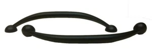 Matte Black Modern Arch Handles Pull Kitchen Cabinet Hardware 128mm c/c - Picture 1 of 4