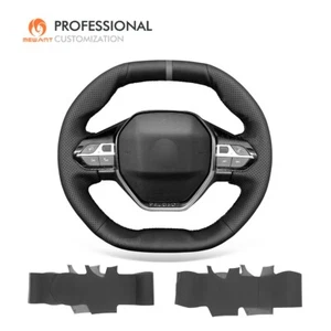 Envoltura de volante MEWANT Stitch cuero genuino para Peugeot 208 308 (SW) 2008 - Imagen 1 de 11