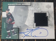 2000-01 Upper Deck Pros & Prospects Signed Game Jersey Auto Relic Keith Tkachuk 