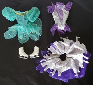 Mattel 1989 Barbie Ice Capades 50th Anniversary Skates Bodysuit Outfits - EUC - Picture 1 of 7