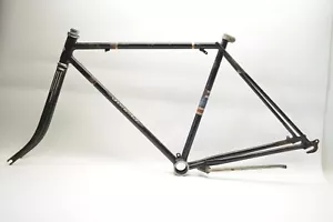 1955 SCHWINN 3 SPEED RACER BICYCLE BLACK 26" WHEEL 20" FRAME & FORK - Picture 1 of 15