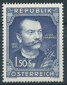 1952 AUSTRIA JOSEF SCHRAMMELS MNH ** - A082-3 - Imagen 1 de 1