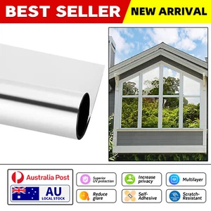 100X200cm One Way Privacy Home Window Film UV Reflective Furniture Protector NEW - Picture 1 of 15