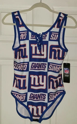 NWT NFL Team Apparel Women's New York Giants Team Logo Swimsuit 1 piece Medium Cover