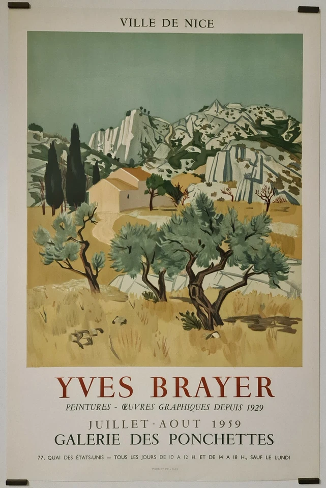 Brayer Yves Peintures - Oeuvres graphiques	1959 Affiche Originale Provence Expo - Photo 1/1