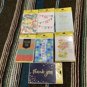 48 Blank Thank you Greeting Cards Bulk w/Envelope 4"x5.25 - Picture 1 of 5