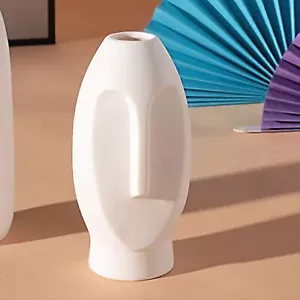 Keramik Blumenvase mit Gesichtsdesign - Bild 1 von 4