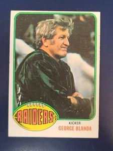 1976 Topps Football Card #355 George Blanda Raiders Low Grade G/F/P See Pics - Picture 1 of 2