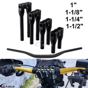 Elevador de manillar estilo club de 1" 1-1/8" 1-1/4" para Harley Touring Road King Softail - Imagen 1 de 31