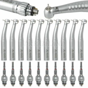10*Torque Dental Fiber Optic LED Light handpiece & 360 degree 6 Hole Coupler - Picture 1 of 11