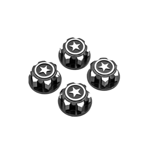 RC Hop Ups CNC Aluminum Serrated 17mm Hex Wheel Nuts (4) for X-Maxx - Picture 1 of 14