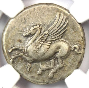 Greek Corinth AR Stater Pegasus Coin 300 BC. Certified NGC Choice VF (Very Fine) - Picture 1 of 4