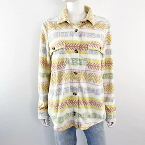 Billabong Adventure Division FORGE Fleece Shacket Size M Multicolor Aztec Shirt - Picture 1 of 14