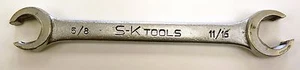 S-K tools COMBINATION WRENCH f-2022 5/8 11/16 USED alloy forged USA - Picture 1 of 10