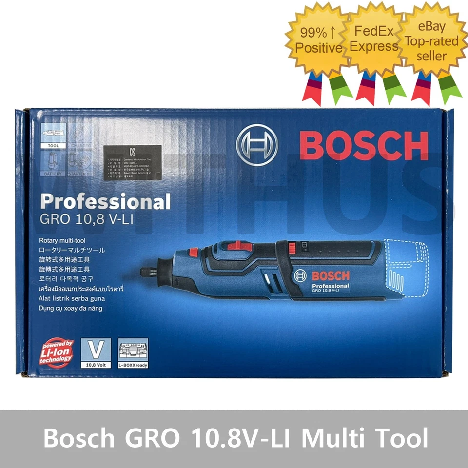 Bosch GRO 10.8V-LI Professional Cordless Rotary Multi Tool [Bare Tool-Body Only= - Image 1 of 4