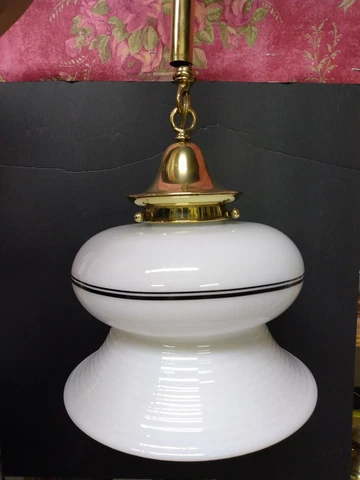 Art Deco lighting fixture milk glass globe Cover