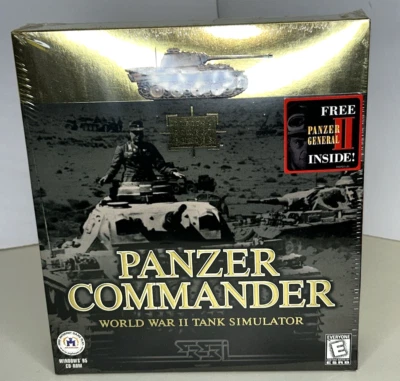 Panzer Commander CD ROM Game World War II Tank Simulator Big Box SEALED 1998 - Image 1 of 4