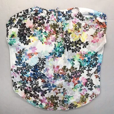 Blusa Cabi Top Mujer Grande Floral Transparente Manga Gorra Corbata Trasera Foto 1 de 4