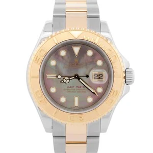 PAPERS Rolex Yacht-Master 40mm TAHITIAN MOP 18K Gold Two-Tone 16623 Watch BOX - Picture 1 of 10