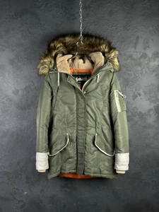 Schott Parka Jacket Fur Hooded - Picture 1 of 15