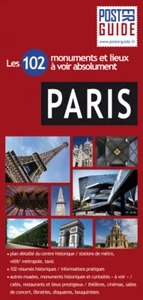 PARIS POSTER GUIDE PLASTIFIE Les 102 monuments et lieux tourisme architecture - Imagen 1 de 1