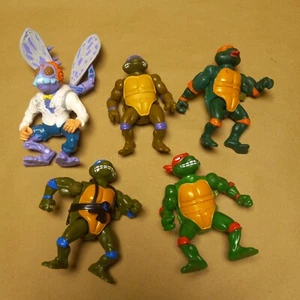 Lot of 5 Vintage Lot TMnT Ninja  turtles Baxter stockman - Picture 1 of 8