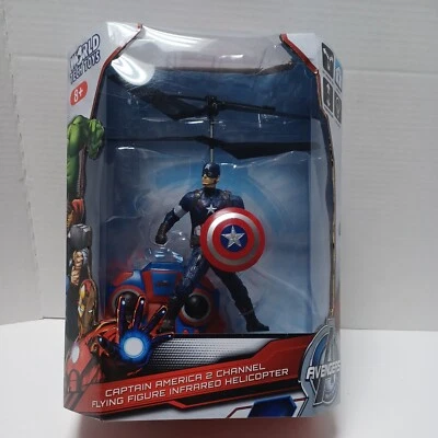 NEW Avengers captain america 2 Channel Flying Figure Comic Con RC Helicopter man - Image 1 of 4