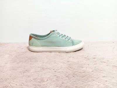 Frye Gia 帆布浅绿色休闲鞋运动鞋女式 9M 码  — 第 1/4 张图片