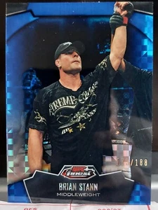 Brian Stann #28 2012 Topps UFC Finest Blue Refractor #173/188 - Picture 1 of 2