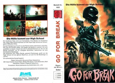 (FSK 18) VHS Videokassette - Go for Break - Die Hölle kommt zur Highschool - Bild 1 von 2