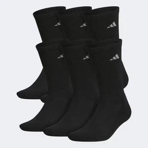 Adidas Cushioned Arch Compression Socks - 6 Pairs - Picture 1 of 5