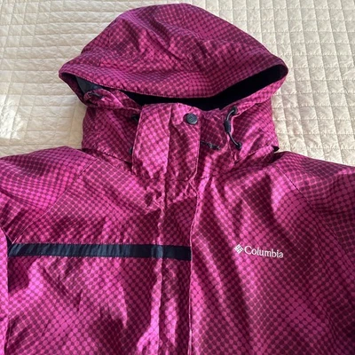 Columbia Interchange Mujer XL Fucsia/Azul Marino 2 Capas Chaqueta/Abrigo Conjunto Multiuso Foto 1 de 4