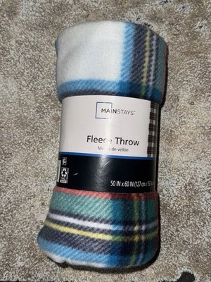 Manta de lana a cuadros roja Mainstays 50" x 60" todas las edades NUEVA Foto 1 de 4