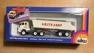 SIKU 2919 Mercedes Benz Sattelkipper "Heitkamp", neuwertig in OVP - Bild 1 von 4