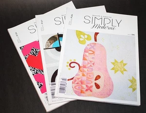 3 Simply Moderne Quilts & Crafts Nähzeitschriften Ausgaben 26, 27 & 32 Schnittmuster - Bild 1 von 5