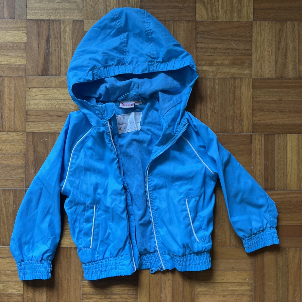 Impidimpi leichte blaue Sommerjacke mit Kapuze Unisex Mädchen Junge Größe 86/92 - Bild 1 von 1