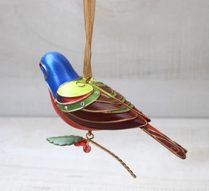 Hallmark Keepsake Beauty of Birds PAINTED BUNTING Christmas Ornament 2012 - Picture 1 of 8