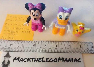 Lego Duplo 10844 Minnie Mouse Bow-tique Daisy Duck Minnie & Bird Figures Only - Image 1 of 4