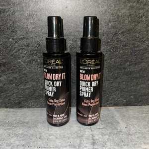 2 Lot L'oreal Blow Dry It Quick Dry Primer Spray Heat Protection Prep Loreal - Picture 1 of 1
