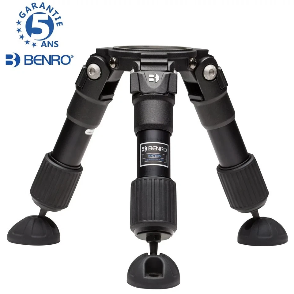BENRO HH75AV video tripod HI HAT capacity 75 kg working height 8 cm weight - Image 1 of 1