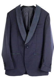 SUITSUPPLY Manhattan Blazer UK38R Tuxedo Navy Wool Super  Classic * - Picture 1 of 9