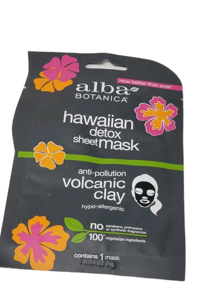 Máscara de hoja de desintoxicación hawaiana Alba Botanica arcilla volcánica anticontaminación Foto 1 de 1