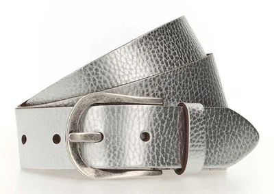 Tamaris cintura Leather Belt W110 Silver - Immagine 1 di 2