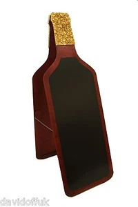 HOLZ A BOARD PFLASTER SCHILD TAFEL FLASCHENFORM FÜR RESTAURANT KNEIPE WEIN BO - Bild 1 von 3