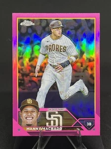 MANNY MACHADO 2023 Topps Chrome PINK REFRACTOR #124 San Diego Padres Card - Picture 1 of 2